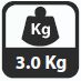 Hmotnosť 3 kg